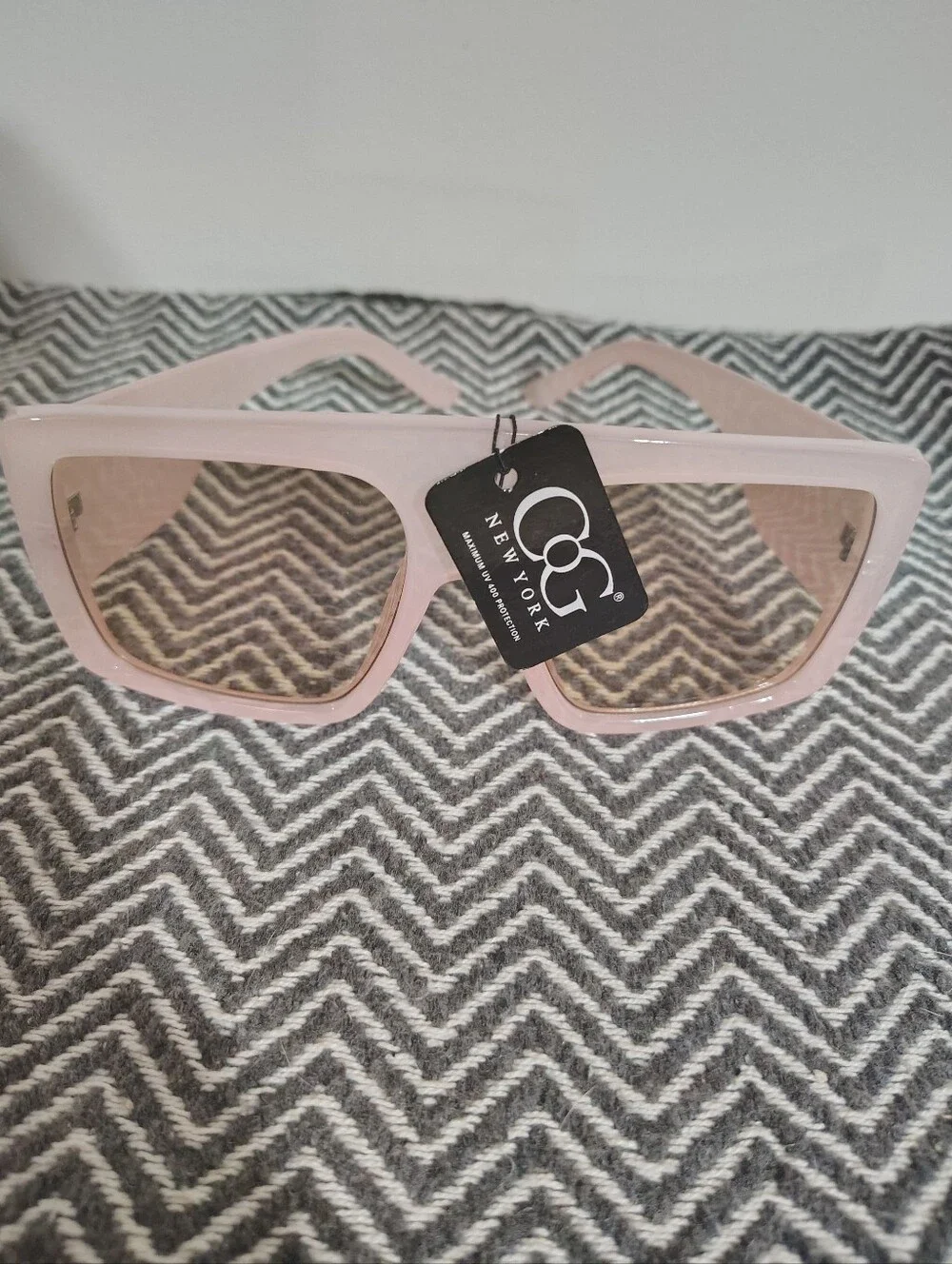 2 For $22🆕Pink Oversized Square Sunglasses With UV Protection